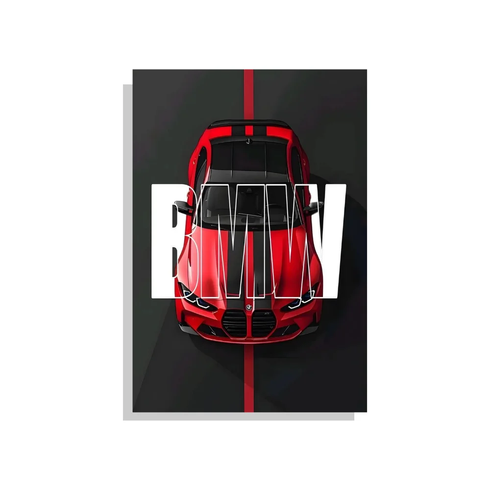 Djane Studio Car Acrylic Wall Frame | Luxury Car Wall Frame for Living Room, Bedroom, Office & Gaming Room | Modern Home Décor | Pack of 1 | Size 15x10 Inch